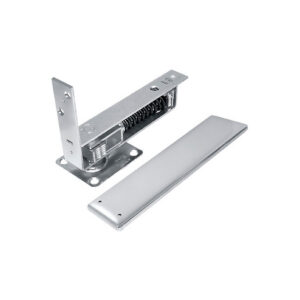 BISAGRA AL PISO CROMADA