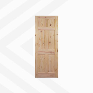 PUERTA ENCHAPADA RADIATA (6TAB) C/NUDO