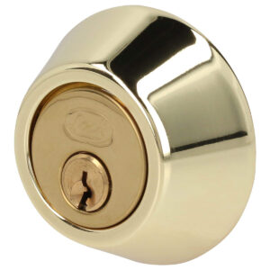 CERROJO DOBLE LLAVE DORADO BRILLANTE