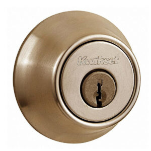 CERROJO DOBLE LLAVE DORADO ANTIGUO