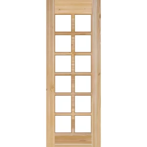 PUERTA ENCHAPADA RADIATA (12 LUCES)