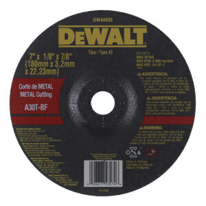 DISCO CORTAR METAL 7"*1/8" DEWALT