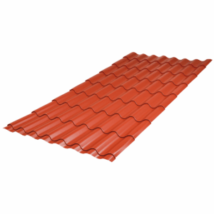 LAMINA TROQUELADA TEJA ROJO Cal.26 ESPANOLA