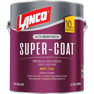 PINTURA ACRILICA ANTIHONGOS SUPER COAT BCO CUB